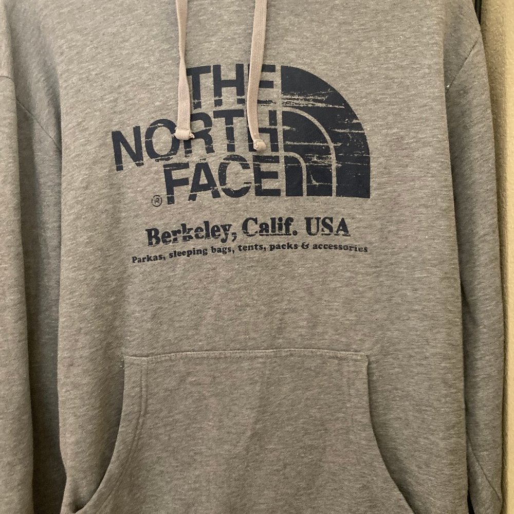 North face hoodie gray xl unisex